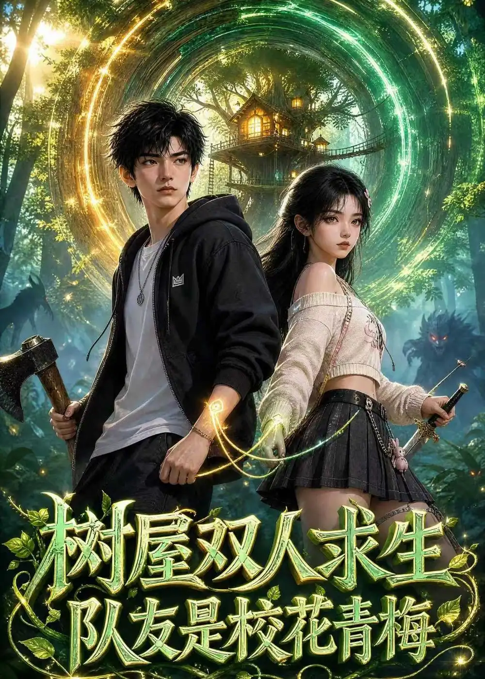 树屋双人求生队友是校花青梅（195集）-初遇资源网