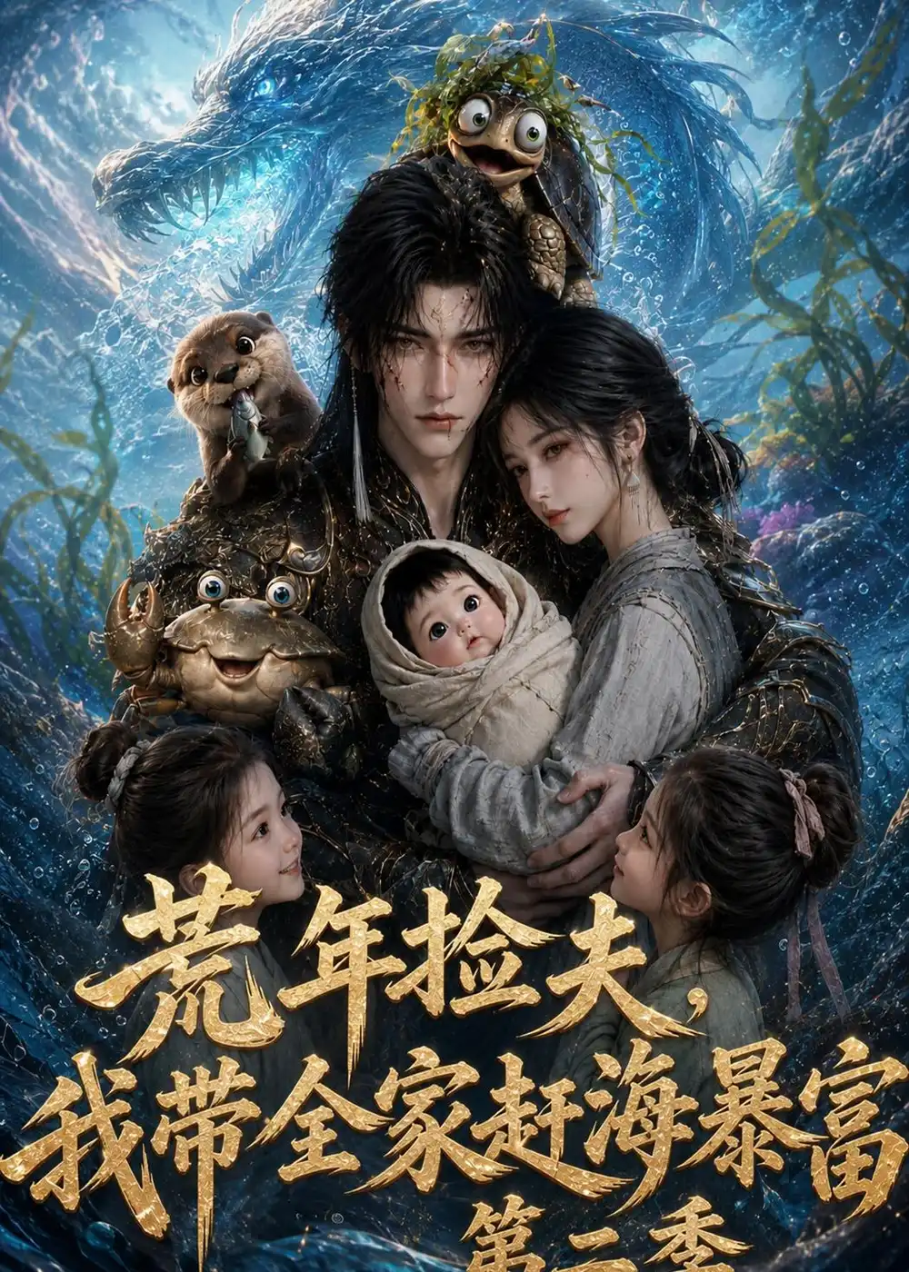 荒年捡夫我带全家赶海暴富第二季（108集） - 夸克短剧