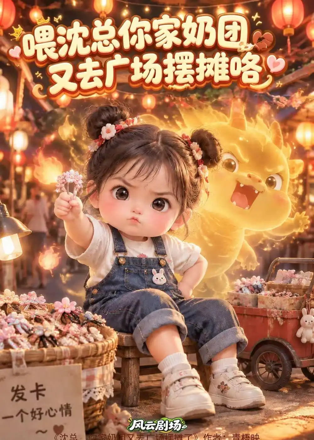 喂沈总你家奶团又去广场摆摊咯 喂沈总你家奶团又去广场摆摊咯