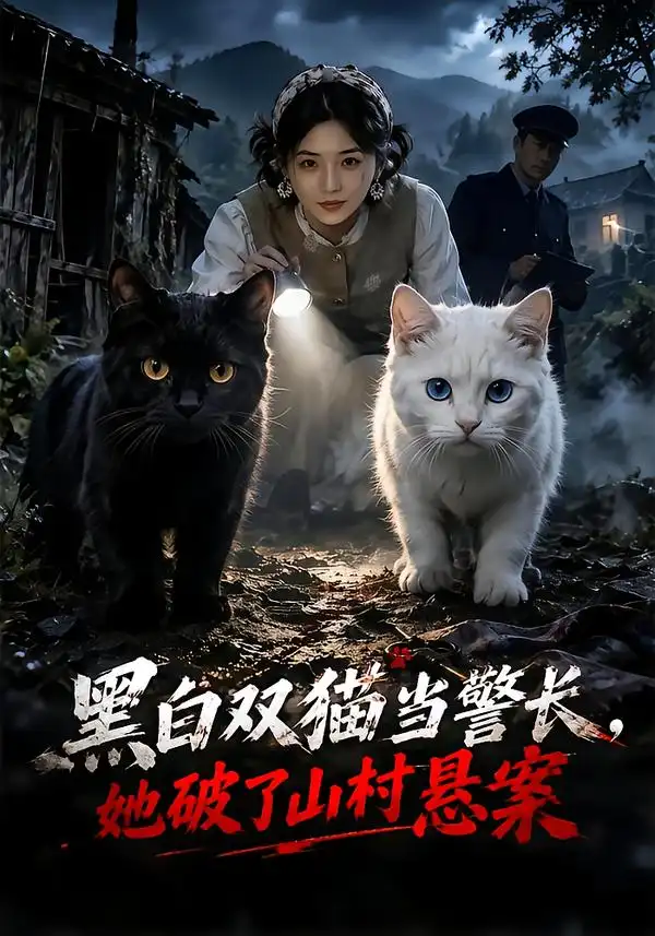 黑白双猫当警长她破了山村悬案 黑白双猫当警长她破了山村悬案