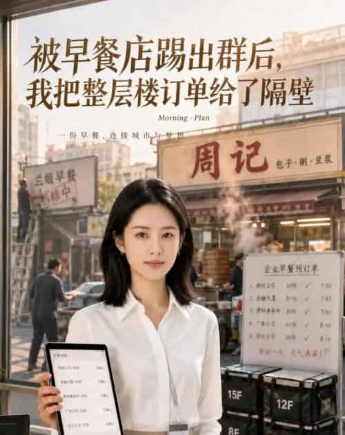 被早餐店踢出群后，我把整层楼订单给了隔壁（66集全）AI-初遇资源网