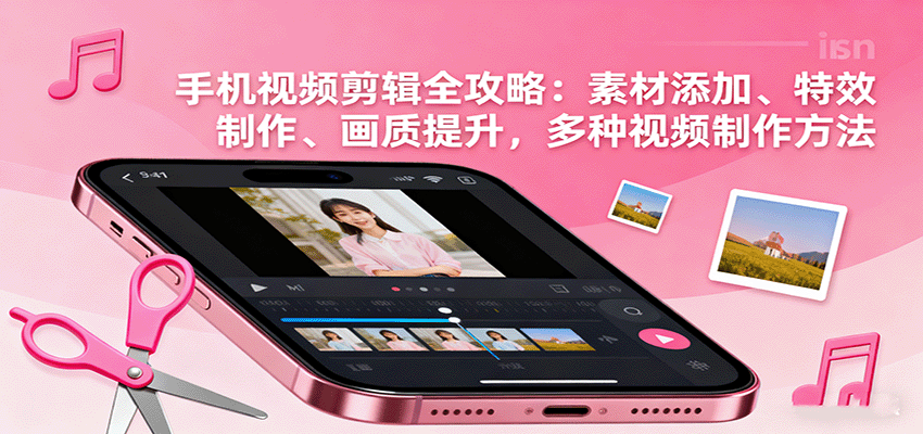【福缘网创】手机视频剪辑全攻略：素材添加、特效制作、画质提升，多种视频制作方法 - 初遇资源网