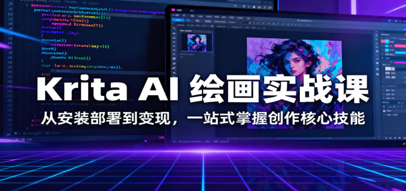 Krita AI 绘画实战课:从安装部署到变现,一站式掌握创作核心技能-初遇资源网