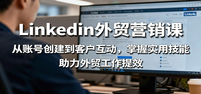 LinkedIn外贸营销课:从账号创建到客户互动,掌握实用技能,助力外贸工作提效-初遇资源网