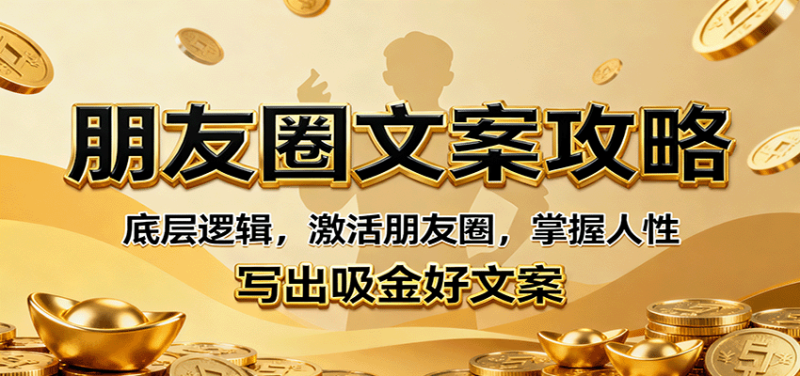 朋友圈文案攻略:底层逻辑,激活朋友圈,掌握人性,写出吸金好文案-初遇资源网
