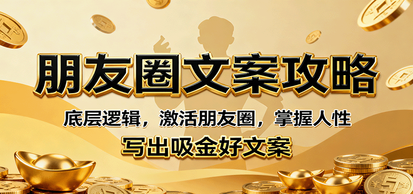 【福缘网创】朋友圈文案攻略：底层逻辑，激活朋友圈，掌握人性，写出吸金好文案 - 初遇资源网