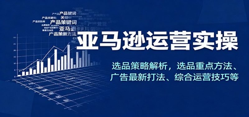 亚马逊运营实操,选品策略解析,选品重点方法、广告最新打法、综合运营技巧等-初遇资源网