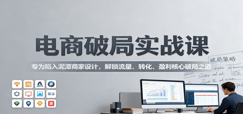 【福缘网创】电商破局实战课：专为陷入泥潭商家设计，解锁流量、转化、盈利核心破局之道 - 初遇资源网