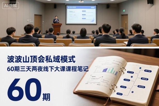 波波山顶会私域模式60期三天两夜线下大课课程笔记(文档)-初遇资源网