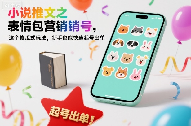 小说推文之表情包营销号,这个傻瓜式玩法,新手也能快速起号出单-初遇资源网
