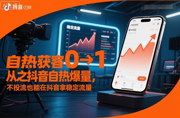 自热获客从0到1之抖音自热爆量,不投流也能在抖音拿稳定流量-初遇资源网
