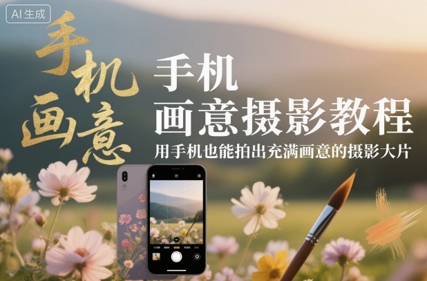 手机画意摄影教程,用手机也能拍出充满画意的摄影大片-初遇资源网