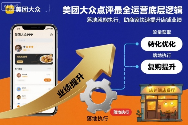 美团大众点评最全运营底层逻辑,落地就能执行,助商家快速提升店铺业绩-初遇资源网