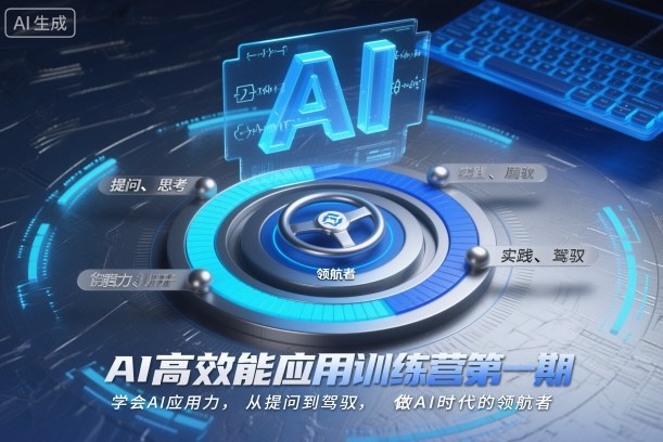 AI高效能应用训练营第一期,学会AI应用力,从提问到驾驭,做AI时代的领航者-初遇资源网