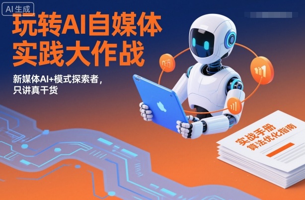 玩转AI自媒体实践大作战，新媒体AI+模式探索者，只讲真干货-初遇资源网