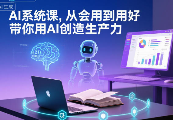 AI系统课，从会用到用好，带你用AI创造生产力-初遇资源网