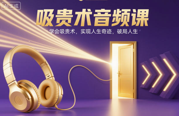 吸贵术音频课,学会吸贵术,实现人生奇迹,破局人生-初遇资源网