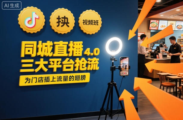 同城直播实操班4.0,三大平台抢流,为门店插上流量的翅膀-初遇资源网