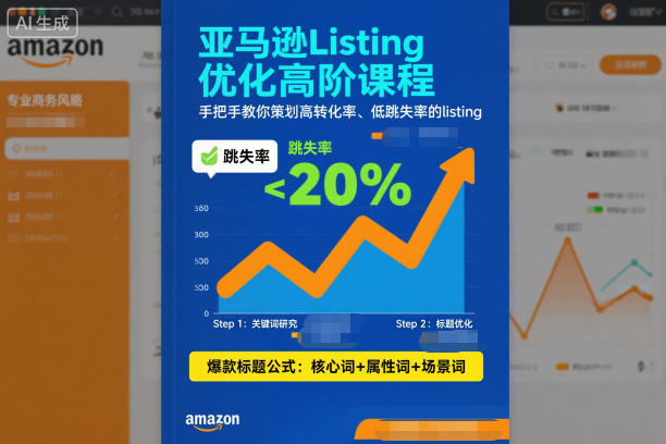 亚马逊Listing优化高阶课程，手把手教你策划高转化率、低跳失率的listing-初遇资源网