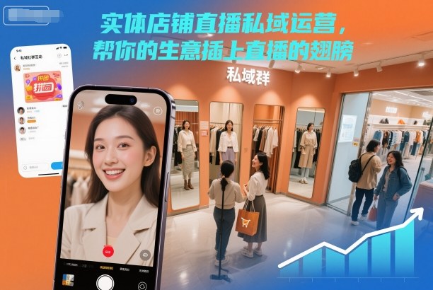 实体店铺直播私域运营,帮你的生意插上直播的翅膀-初遇资源网