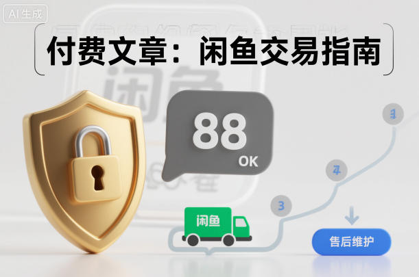 付费文章:闲鱼交易指南,怎么才能降低被坑被马扁的概率-初遇资源网