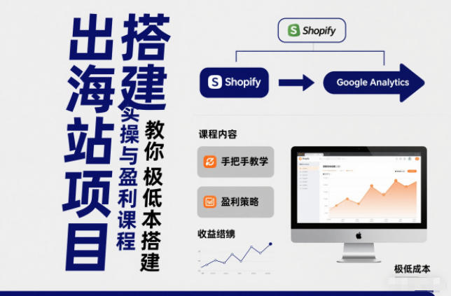 小淘出海站项目，搭建实操与盈利课程，手把手教你用极低成本搭建-初遇资源网