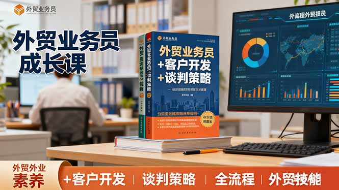 外贸业务员成长课:职业素养+客户开发+谈判策略、掌握全流程外贸技能-初遇资源网