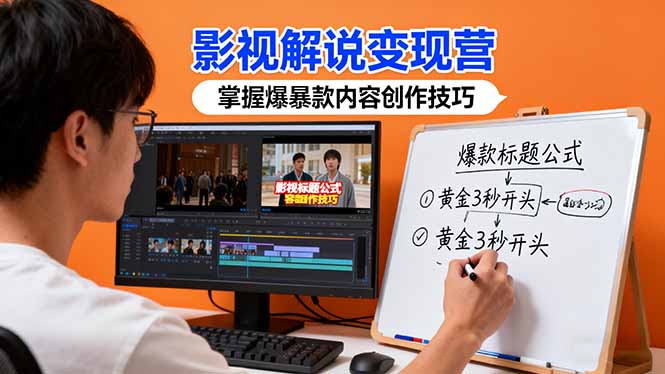 影视解说变现营:通过30+实战案例爆款内容创作技巧,掌握影视解说盈利密码-初遇资源网
