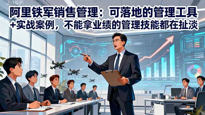 阿里铁军销售管理:可落地的管理工具+实战案例,不能拿业绩的管理都在扯淡-初遇资源网
