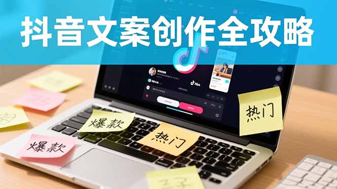 抖音文案创作全攻略:爆款标题九大绝招,100个模版直接套用,月入过万不是梦-初遇资源网