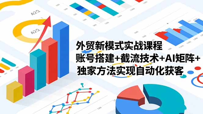 外贸新模式实战课程,账号搭建+截流技术+AI矩阵+独家方法实现自动化获客-初遇资源网