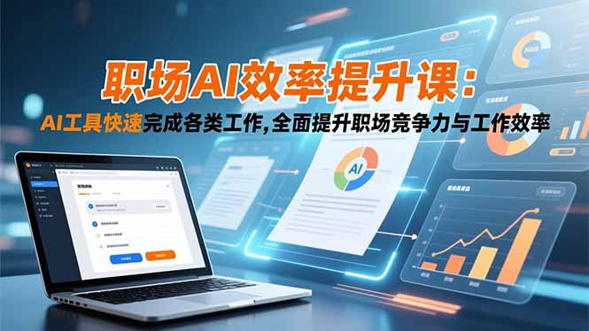 职场AI效率提升课:AI工具快速完成各类工作,全面提升职场竞争力与工作效率-初遇资源网