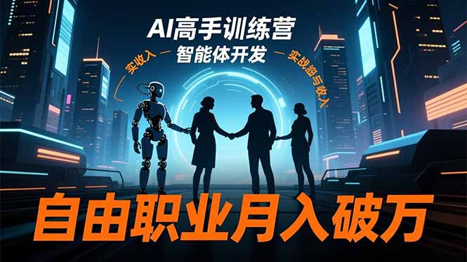 AI高手训练营，ChatGPT，Midjourney，智能体开发，自由职业月入破万-初遇资源网