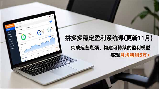 拼多多稳定盈利系统课(更新11月),突破运营瓶颈,构建可持续的盈利模型,实现月均利润5万+-初遇资源网