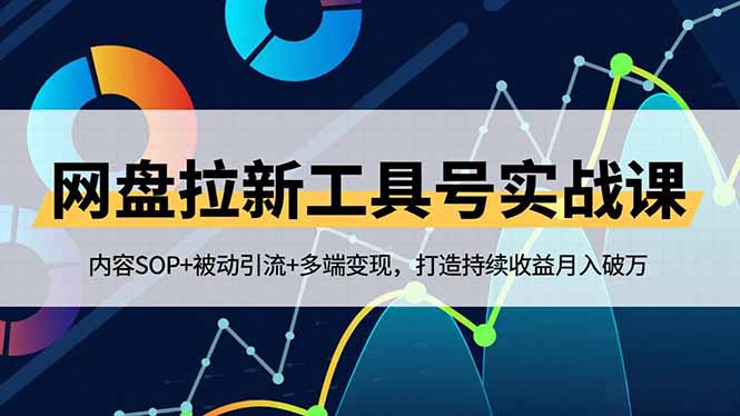 网盘拉新工具号实战课，内容SOP+被动引流+多端变现，打造持续收益月入破万-初遇资源网