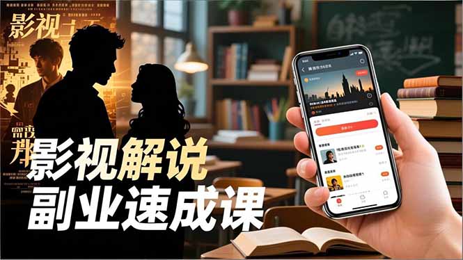 Tk影视解说副业速成课,软件安装、全流程实操、爆款预设,新手两周变现-初遇资源网