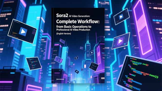 Sora2 AI视频生成的系统教程(英文版):从基础操作到专业级AI视频制作的完整工作流-初遇资源网