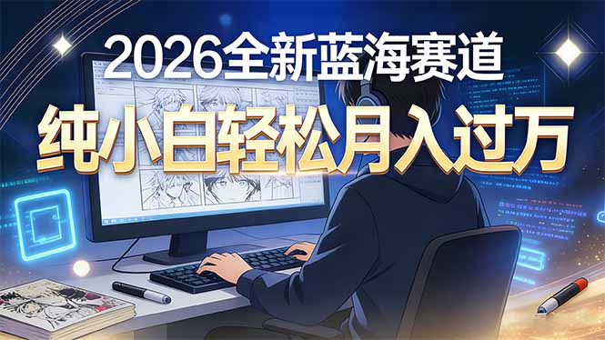2026年全新蓝海赛道,纯小白轻松月入过万-初遇资源网