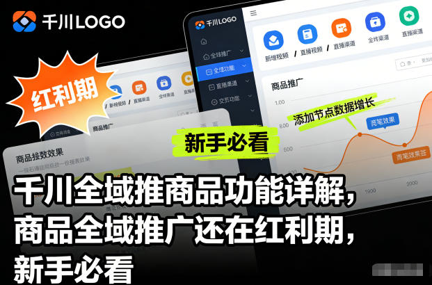 千川全域推商品功能详解,商品全域推广还在红利期,新手必看-初遇资源网