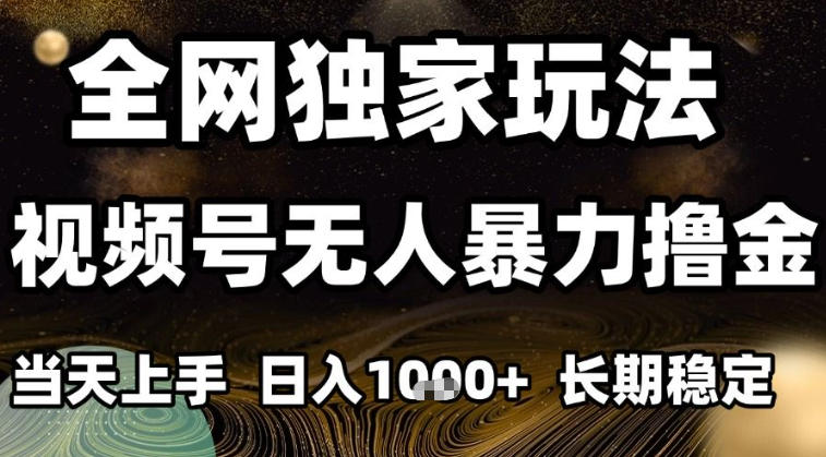 年底最新独家视频号无人直播撸礼物,小白也能轻松日入1k+,长期稳定,可批量复制-初遇资源网