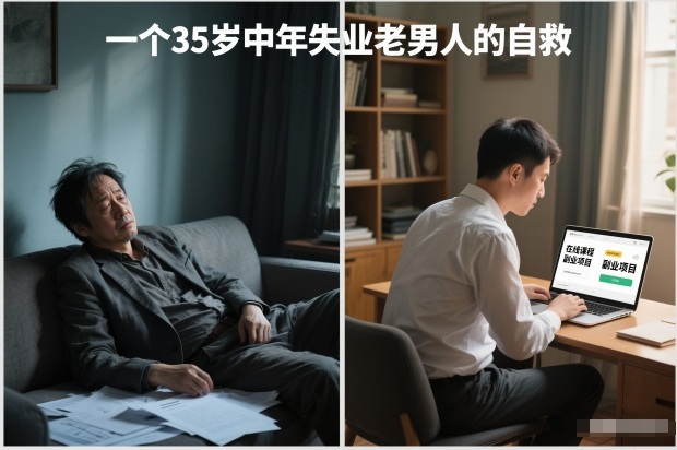 付费文章：一个35岁中年失业老男人的自救-初遇资源网