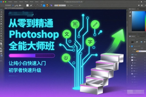 从零到精通Photoshop全能大师班，让纯小白快速入门，初学者快速升级-初遇资源网