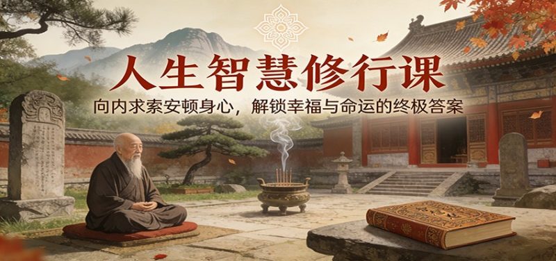 人生智慧修行课:向内求索安顿身心,解锁幸福与命运的终极答案-初遇资源网