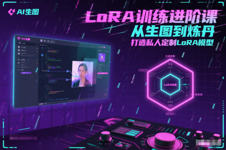 LoRA训练进阶课，从生图到炼丹，打造私人定制LoRA模型-初遇资源网