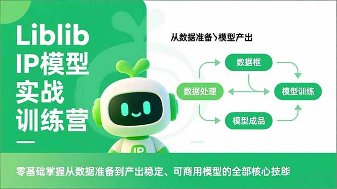Liblib IP模型实战训练营,零基础掌握从数据准备到产出稳定、可商用模型的全部核心技能-初遇资源网