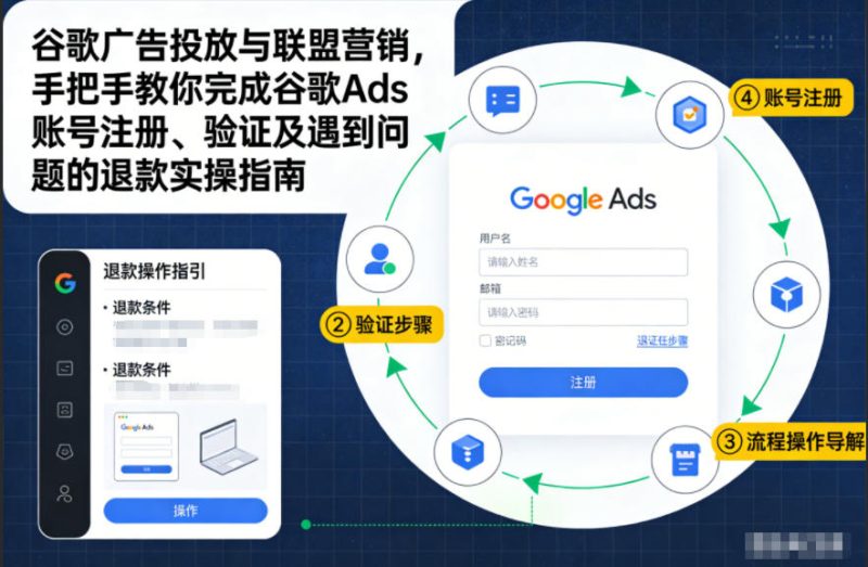 谷歌广告投放与联盟营销,手把手教你完成谷歌Ads账号注册、验证及遇到问题的退款实操指南-初遇资源网