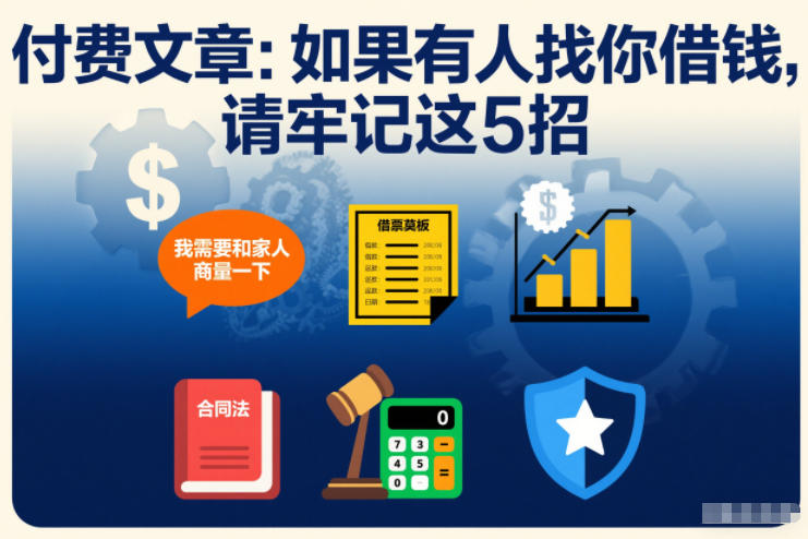 付费文章：如果有人找你借钱，请牢记这5招-初遇资源网