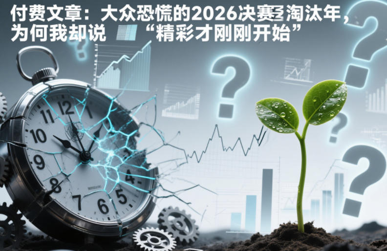 付费文章:大众恐慌的2026决赛淘汰年,为何我却说“精彩才刚刚开始”?-初遇资源网