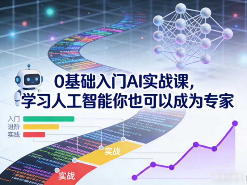 0基础入门AI实战课,学习人工智能你也可以成为专家-初遇资源网