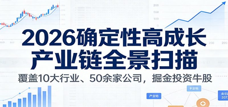 付费文章:2026确定性高成长产业链全景扫描:覆盖10大行业、50余家公司,掘金投资牛股-初遇资源网